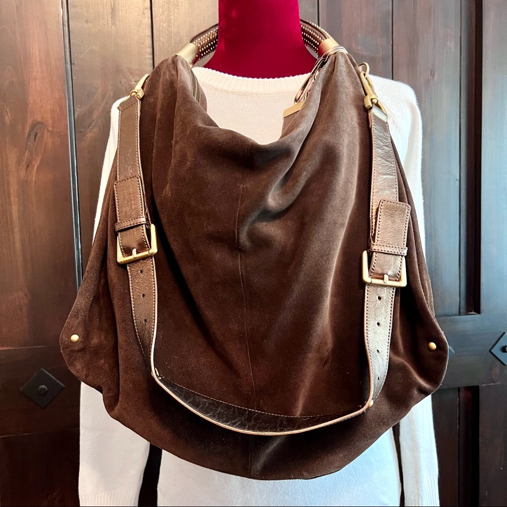 KENNETH COLE suede hobo/shoulder/crossbody bag